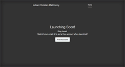 Desktop Screenshot of indianchristianmatrimony.com