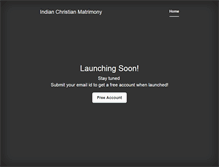 Tablet Screenshot of indianchristianmatrimony.com